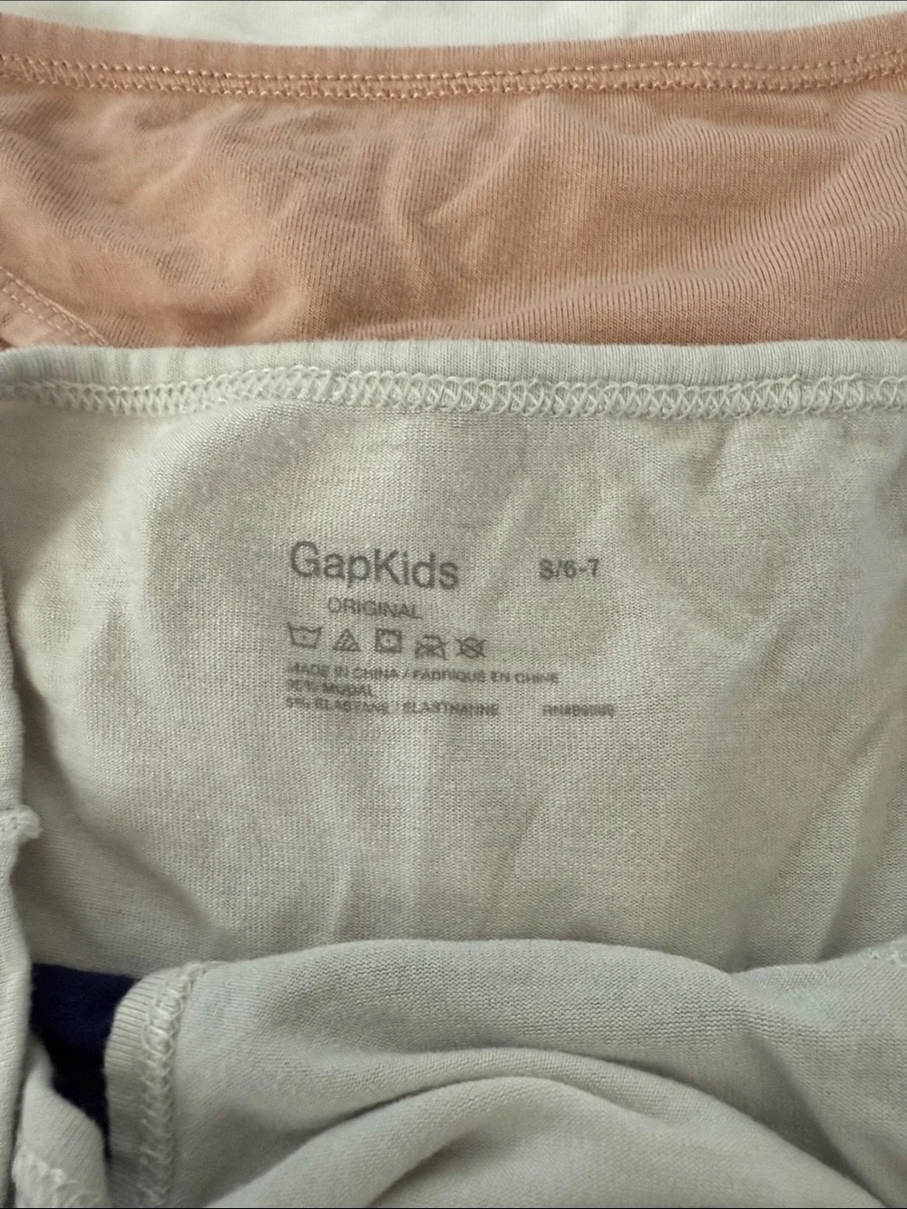 GAP Girls 5 Pack Cotton Briefs - Navy, White, Pink, Tan, Cream size small 6-7